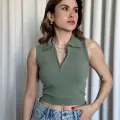 Kısa fermuarlı crop