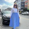 Kraş etek bebemavi