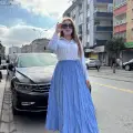 Kraş etek bebemavi