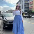 Kraş etek bebemavi