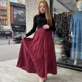Kraş etek bordo