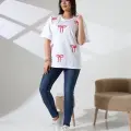 Kurdele baskılı tişört