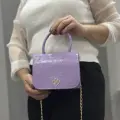 Lila cilt krash çanta