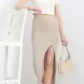 Nakışlı etekli takım bej beyaz s3899