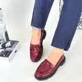 Narli Bordo Rugan Oxford Ayakkabı