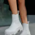 Ninle Bej Cilt Topuklu Bot