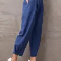 Paçası Düğmeli Yüksek Bel Pantolon