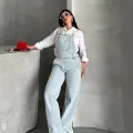 Pantolon kar yıkama salopet mavi d2514