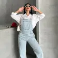 Pantolon kar yıkama salopet mavi d2514