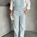 Pantolon kar yıkama salopet mavi d2514