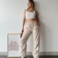 Paraşüt pantolon bej