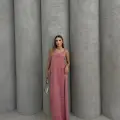Piliseli uzun elbise