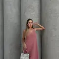 Piliseli uzun elbise