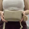 Ponpon vizon cilt çanta