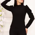 Prenses kol bluz siyah w3125