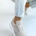 Slar Bej Cilt Bağcıklı Spor Ayakkabı