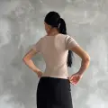 Taş baskılı kaş korse bluz