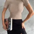 Taş baskılı kaş korse bluz