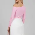 Tek Omuz İpli Bluz Pembe T4328