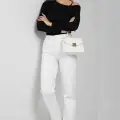 Tek Omuz İpli Bluz Siyah T4328