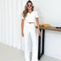 V aksesuarlı ottoman takım beyaz s255850