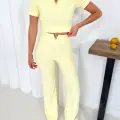 V aksesuarlı ottoman takım sarı s255850