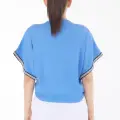 V yaka büzgülü detaylı bluz
