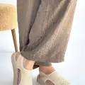 Wayi Bej Hasır Cilt Sandalet