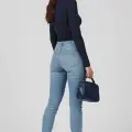Yanı Büzgülü bluz Lacivert T4322