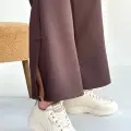 Yejja Bej Cilt Bağcıklı Spor Ayakkabı