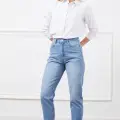 Yüksek bel mom jean pantolon