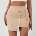 Zincirli mini etek s241008