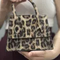 luxe leopar cilt çanta