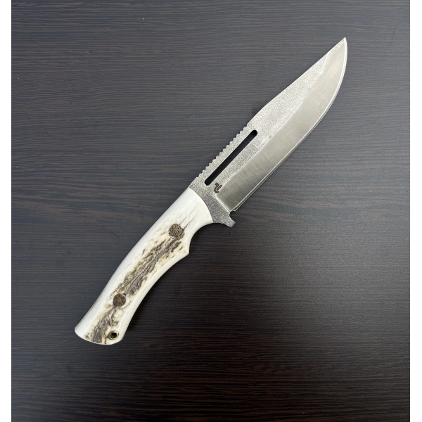 N690 GEYİK BOYNUZLU KABZA TIRTIKLI BIÇAK