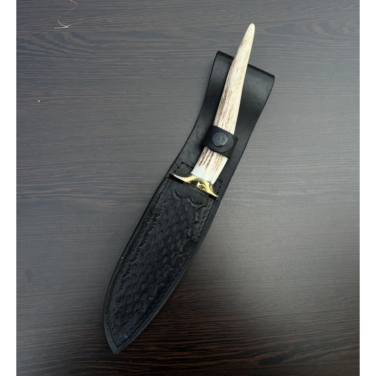 DAMASCUS GEYİK BOYNUZ KABZA OUTDOOR BIÇAK