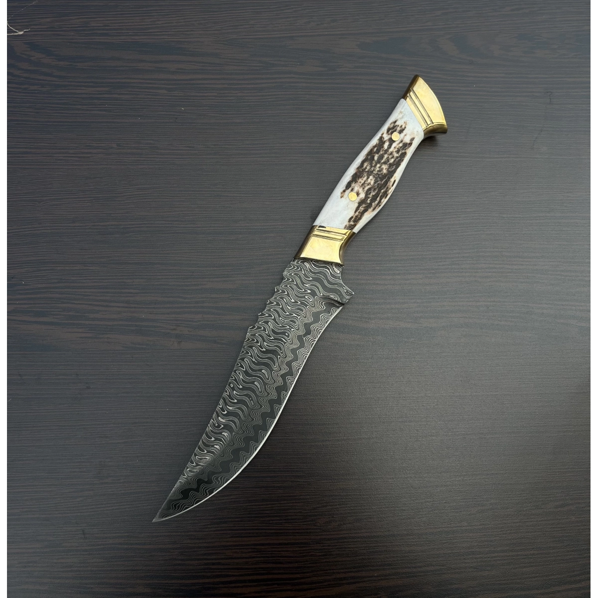 DAMASCUS GEYİK KABZA TIRTIKLI OUTDOOR BIÇAK