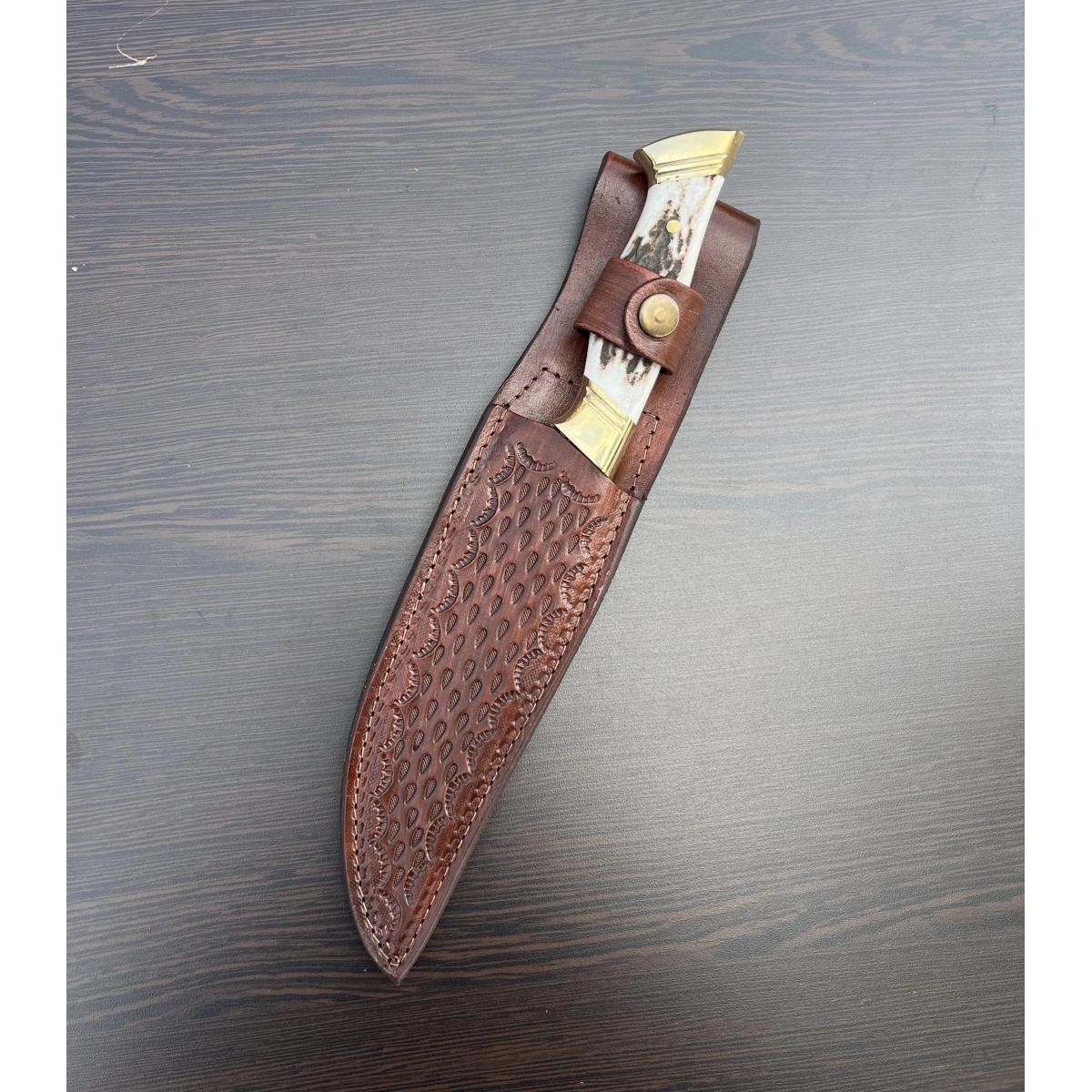 DAMASCUS GEYİK KABZA TIRTIKLI OUTDOOR BIÇAK