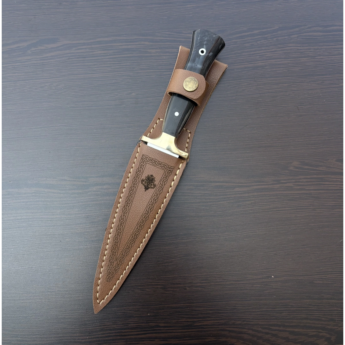 KOÇ BOYNUZU AYYILDIZLI KAMA SİYAH