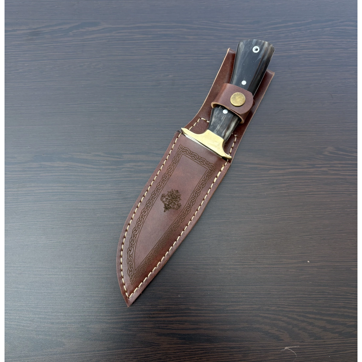 KOÇ BOYNUZU İBİKLİ KASATURA SİYAH