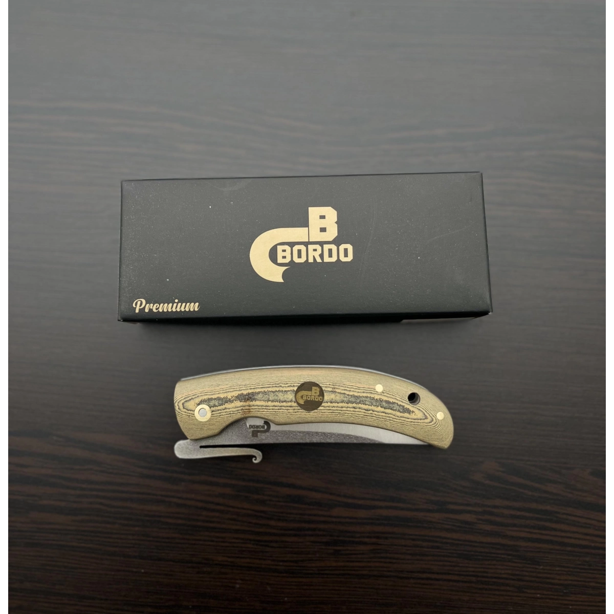 N690 KAHVE B40 KATLANIR ÇAKI