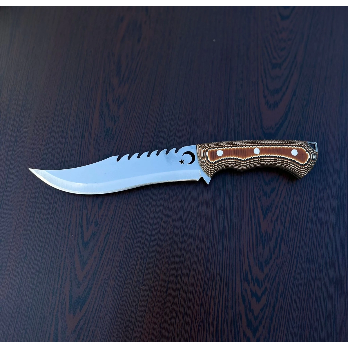 TIRTIKLI AY YILDIZ KASATURA OUTDOOR BIÇAK