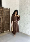 Kadın Askılı Elbise Ve Gömlek İkili Takım