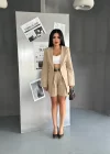 Kadın Blazer Ceket Ve Şort Takım