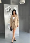 Kadın Blazer Ceket Ve Şort Takım