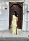 Kadın Boyundan Bağlamalı Sırt Dekolteli Elbise