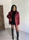 Kadın Cepli Astarlı Premium Süet Ceket