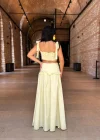 Kadın Omuz Fiyonklu Poplin İkili Takım