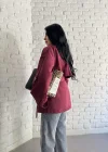 Kadın Oversize Kuşaklı Astarlı Premium Trençkot
