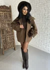 Kadın Premium Trençkot Ve Şort Takım