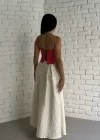 Kadın Saten Arkadan Bağcıklı Korse Büstiyer